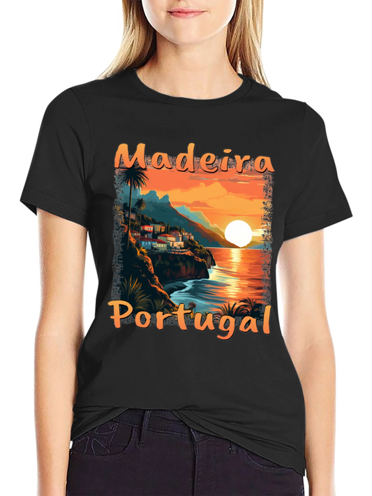 Madeira Portugal Sunset Graphic T-Shirt
