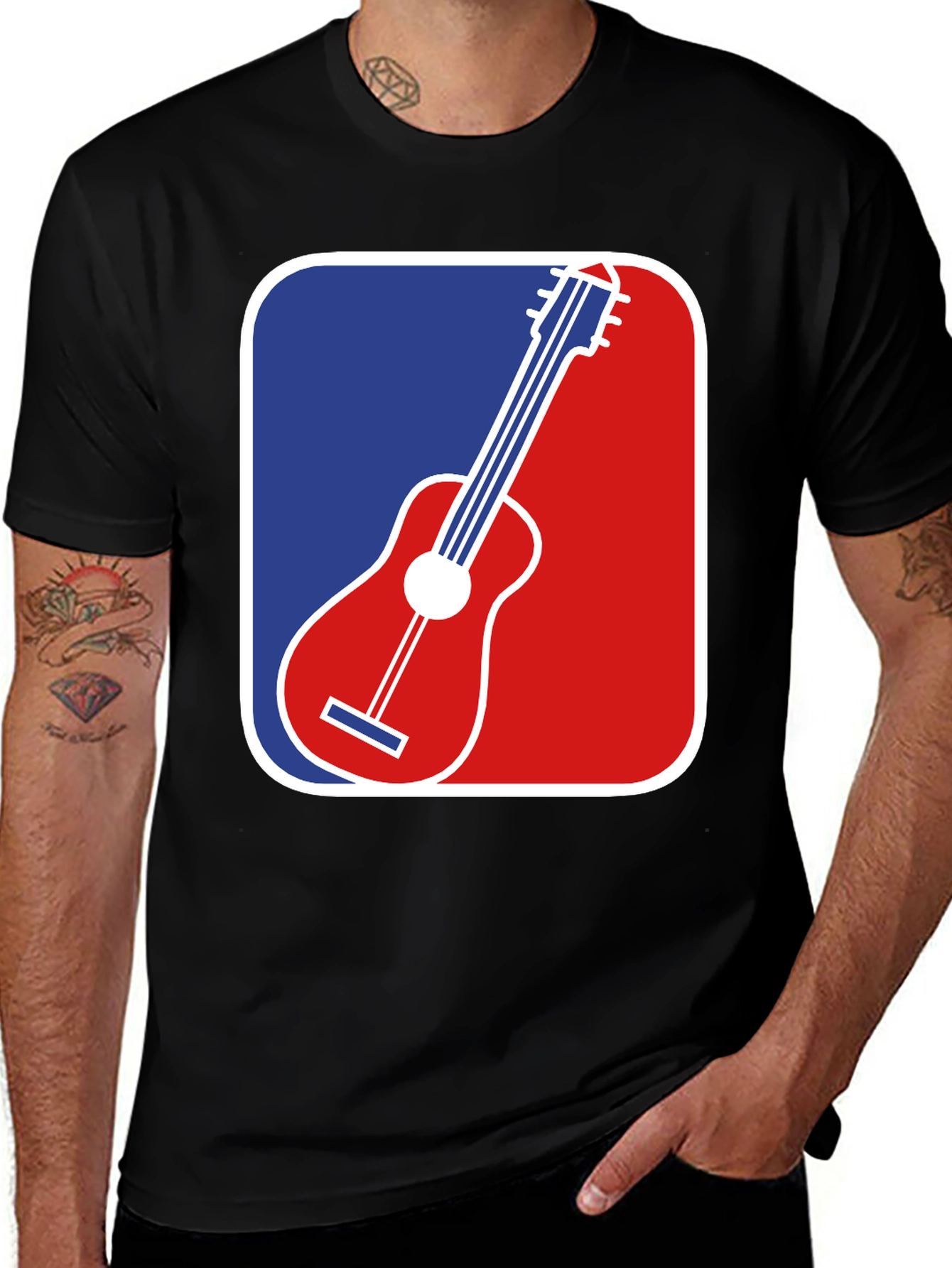 Guitar MLB Logo T-Shirt - Music Lover Apparel