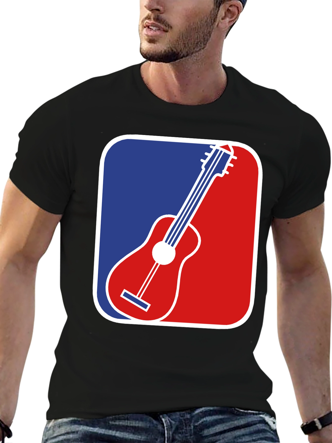 Guitar MLB Logo T-Shirt - Music Lover Apparel