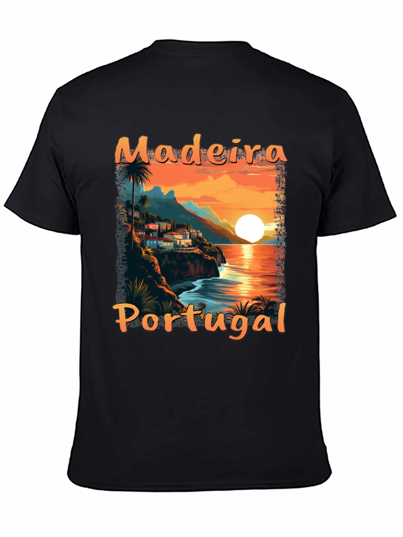 Madeira Portugal Sunset Graphic T-Shirt