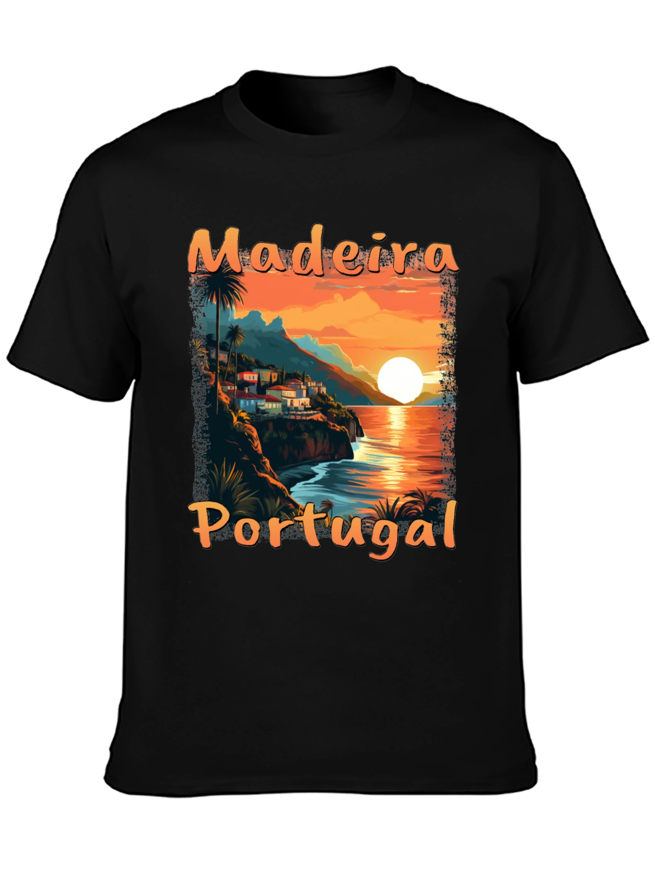 Madeira Portugal Sunset Graphic T-Shirt