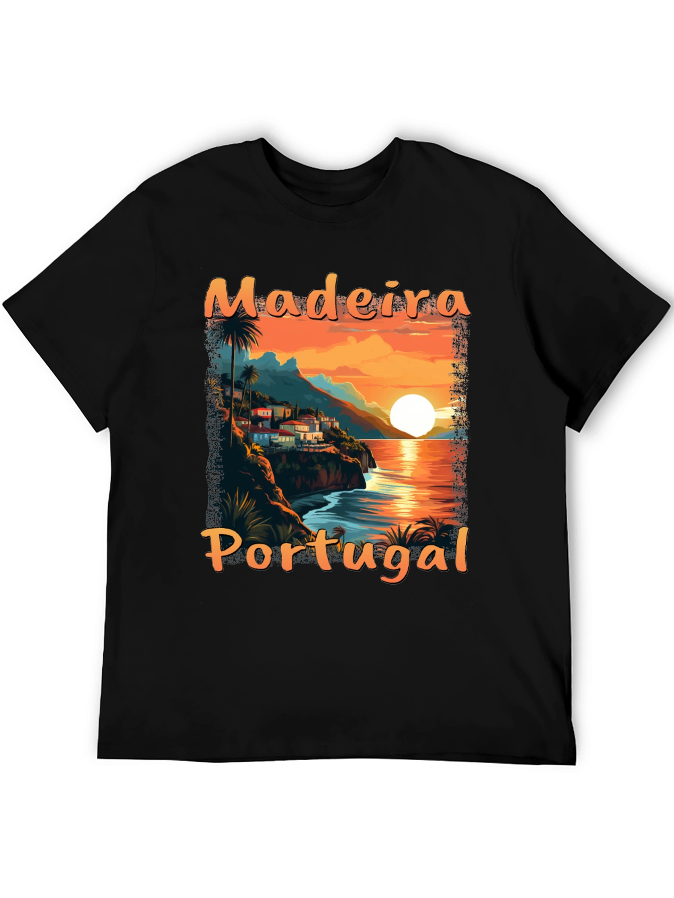 Madeira Portugal Sunset Graphic T-Shirt