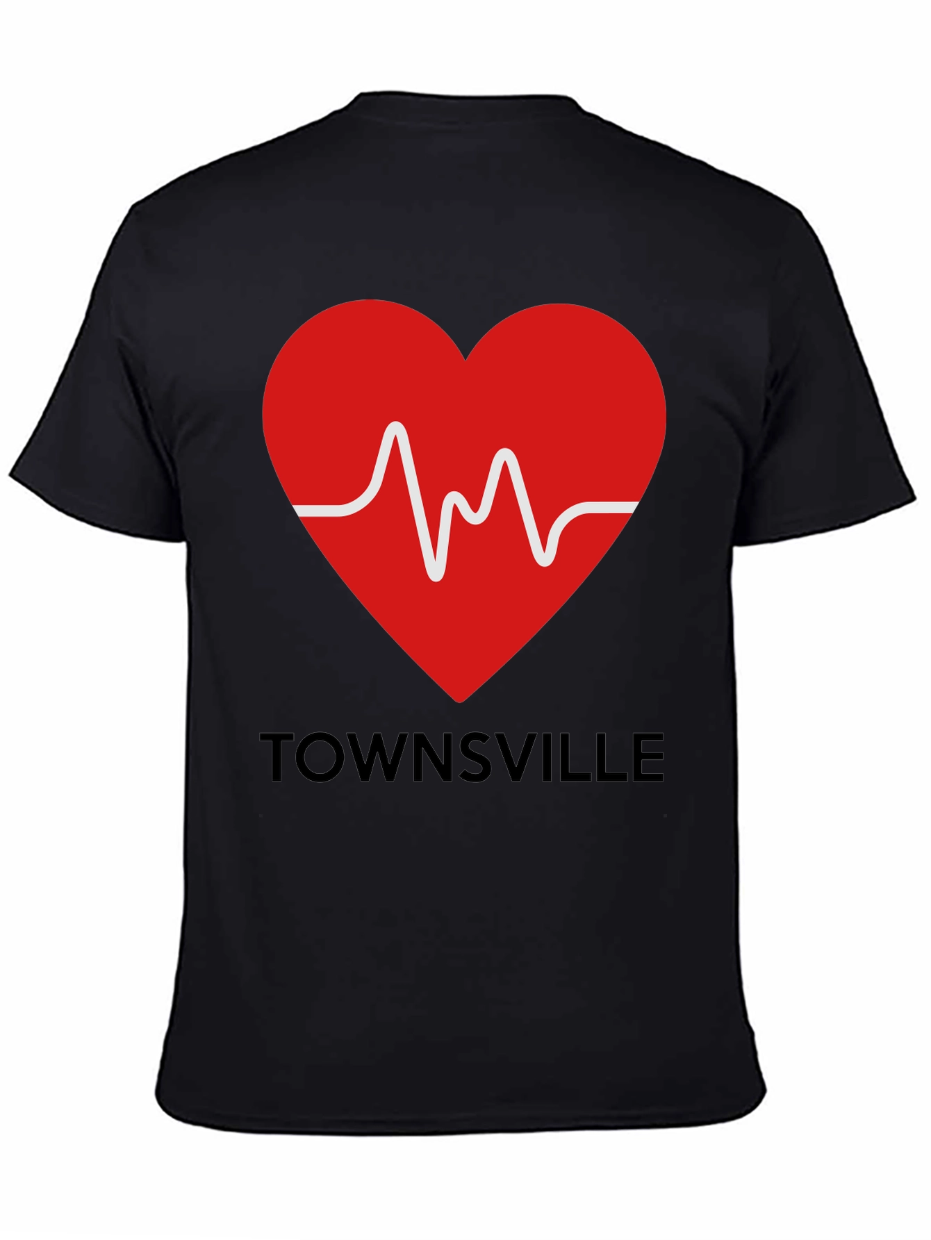 Townsville Heartbeat Tee - Show Your City Pride!