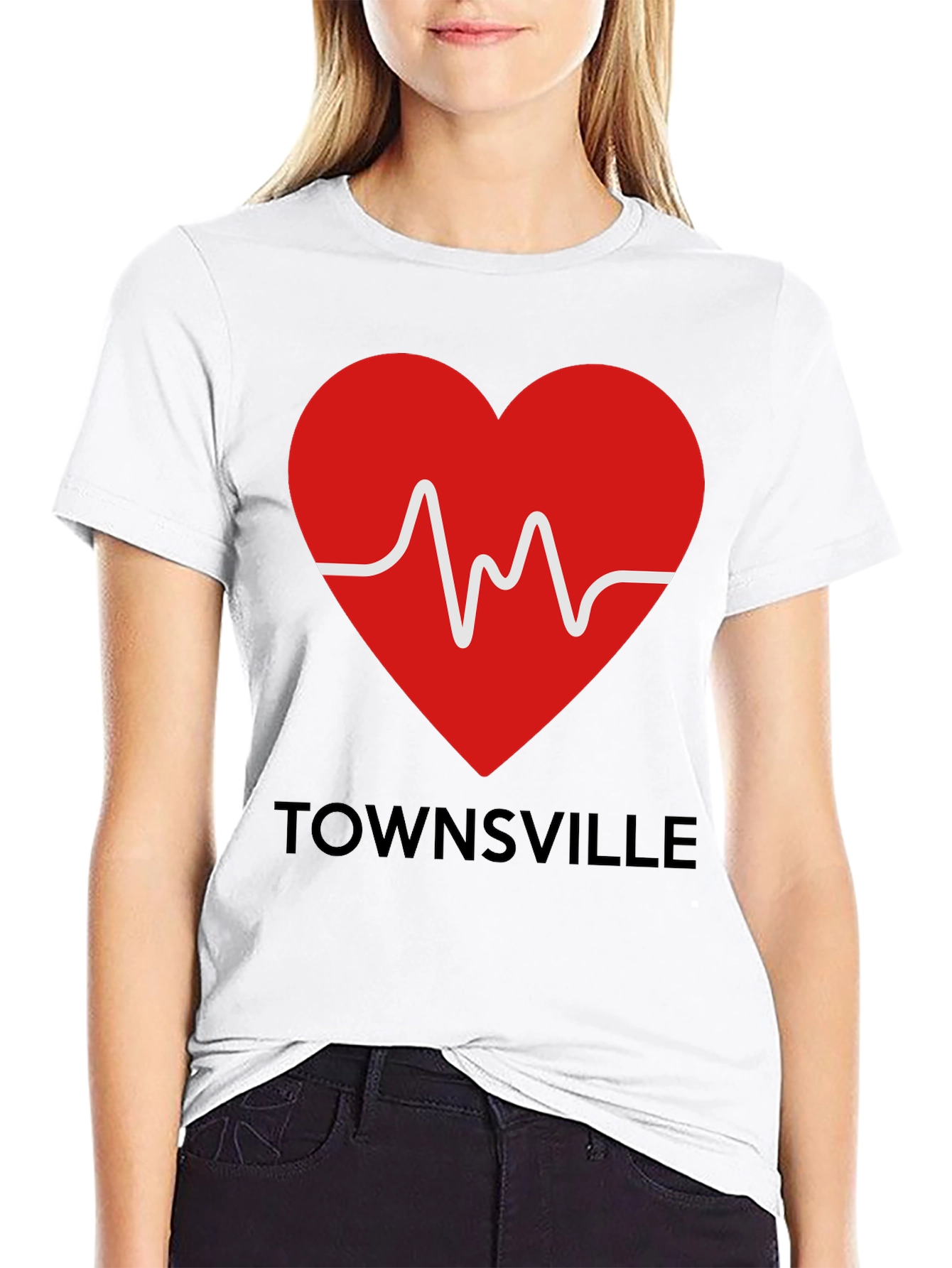 Townsville Heartbeat Tee - Show Your City Pride!