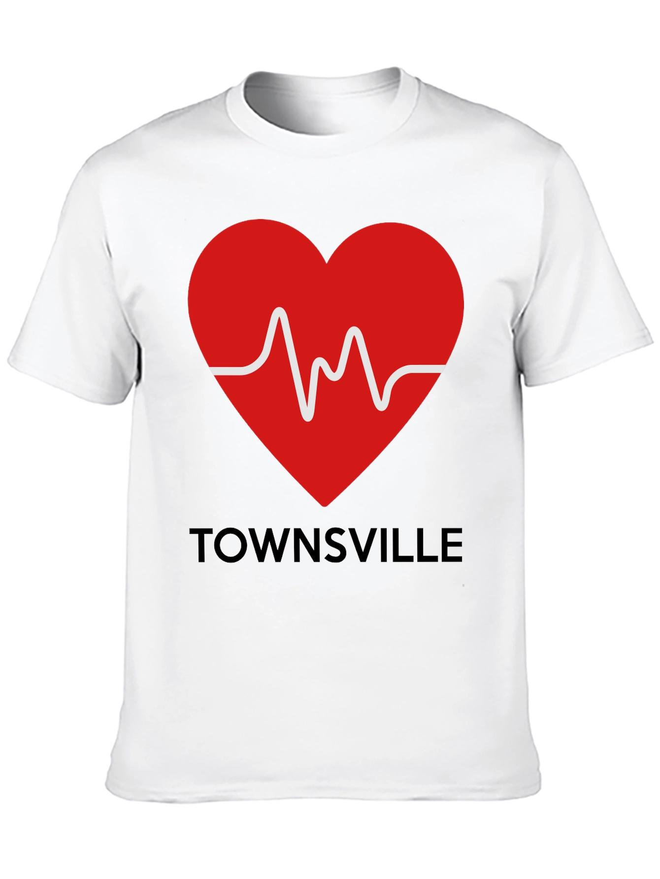 Townsville Heartbeat Tee - Show Your City Pride!