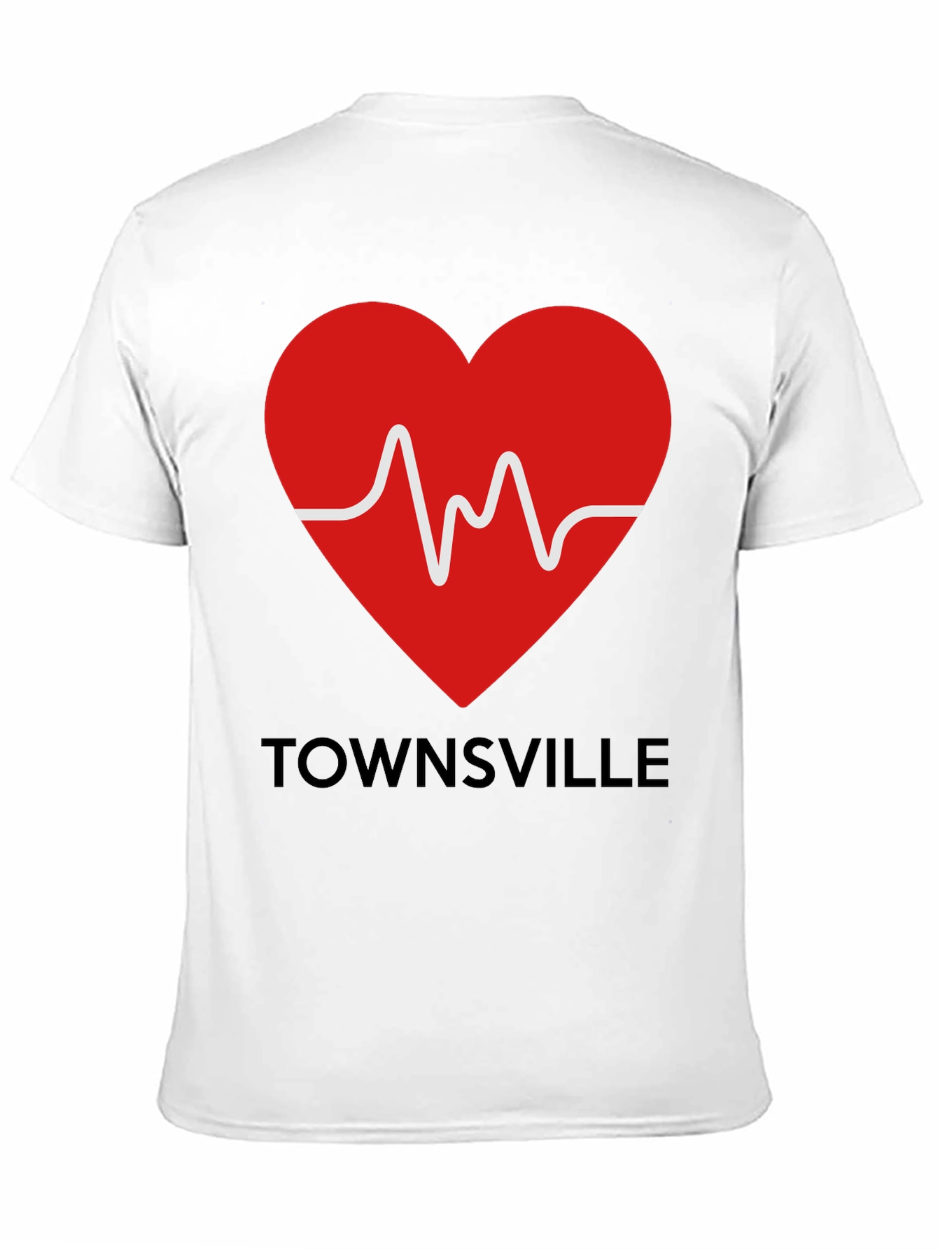 Townsville Heartbeat Tee - Show Your City Pride!