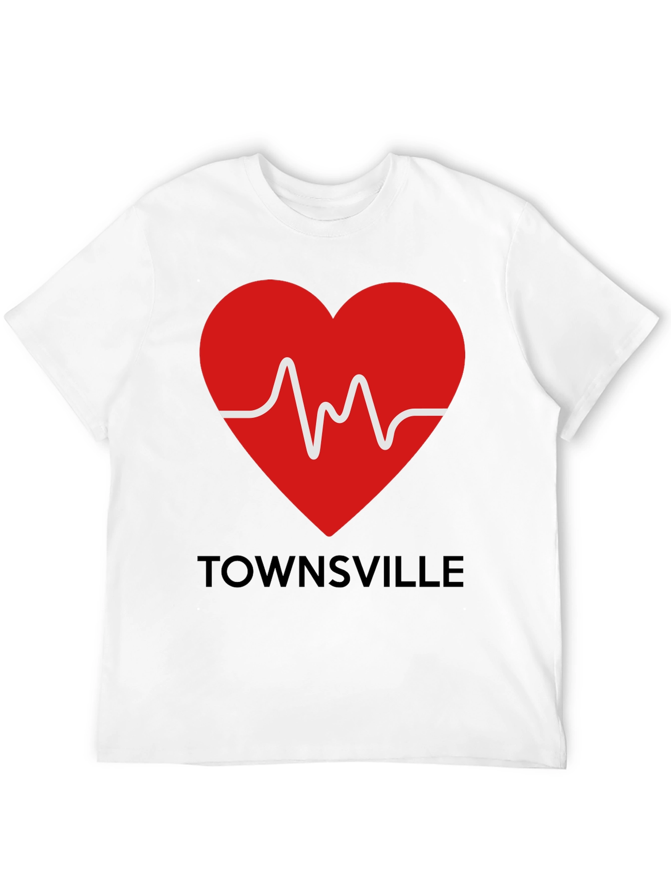 Townsville Heartbeat Tee - Show Your City Pride!