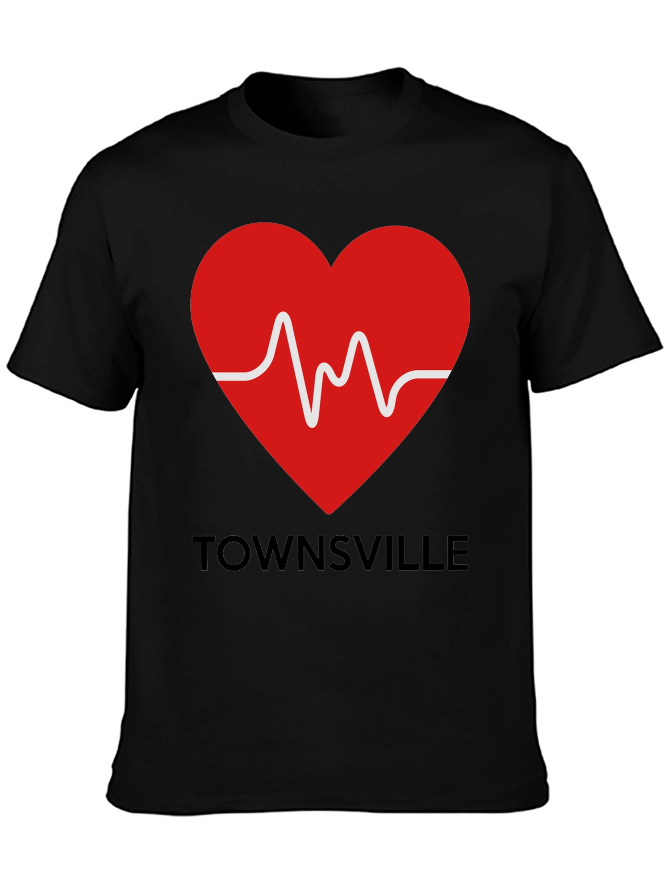 Townsville Heartbeat Tee - Show Your City Pride!