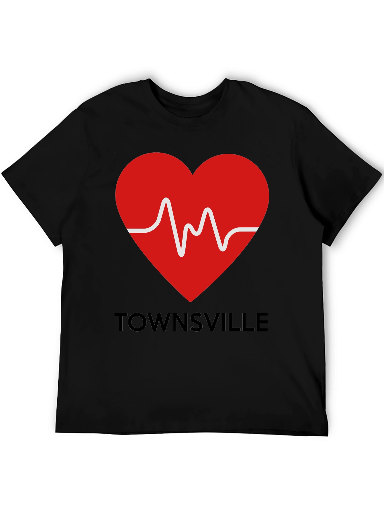 Townsville Heartbeat Tee - Show Your City Pride!
