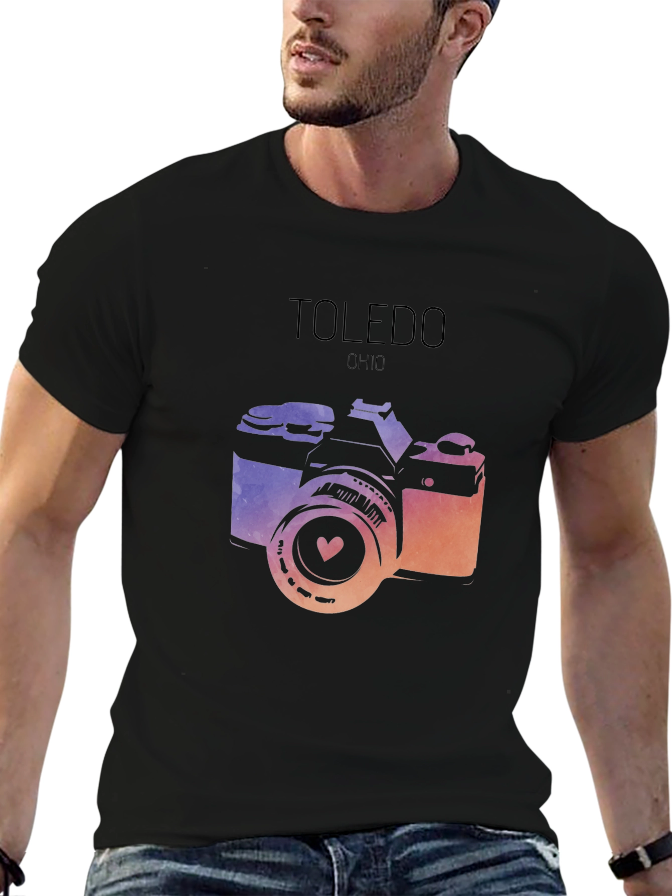 Toledo Ohio Camera Graphic T-Shirt