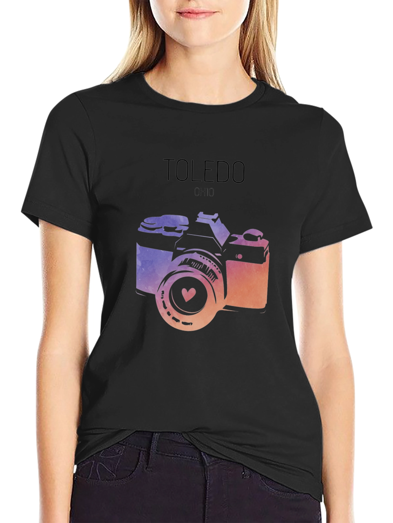 Toledo Ohio Camera Graphic T-Shirt
