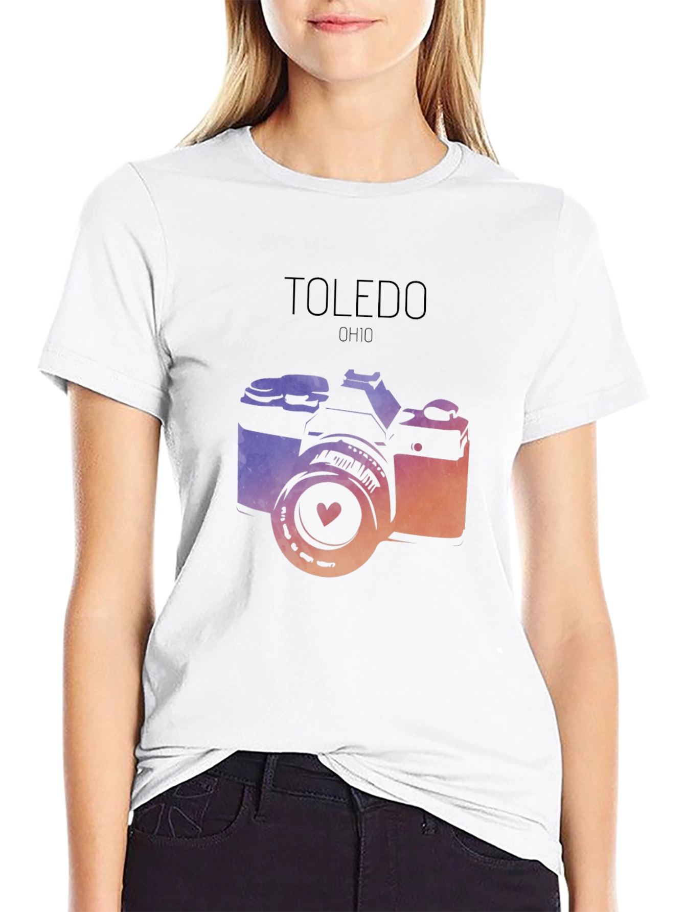 Toledo Ohio Camera Graphic T-Shirt