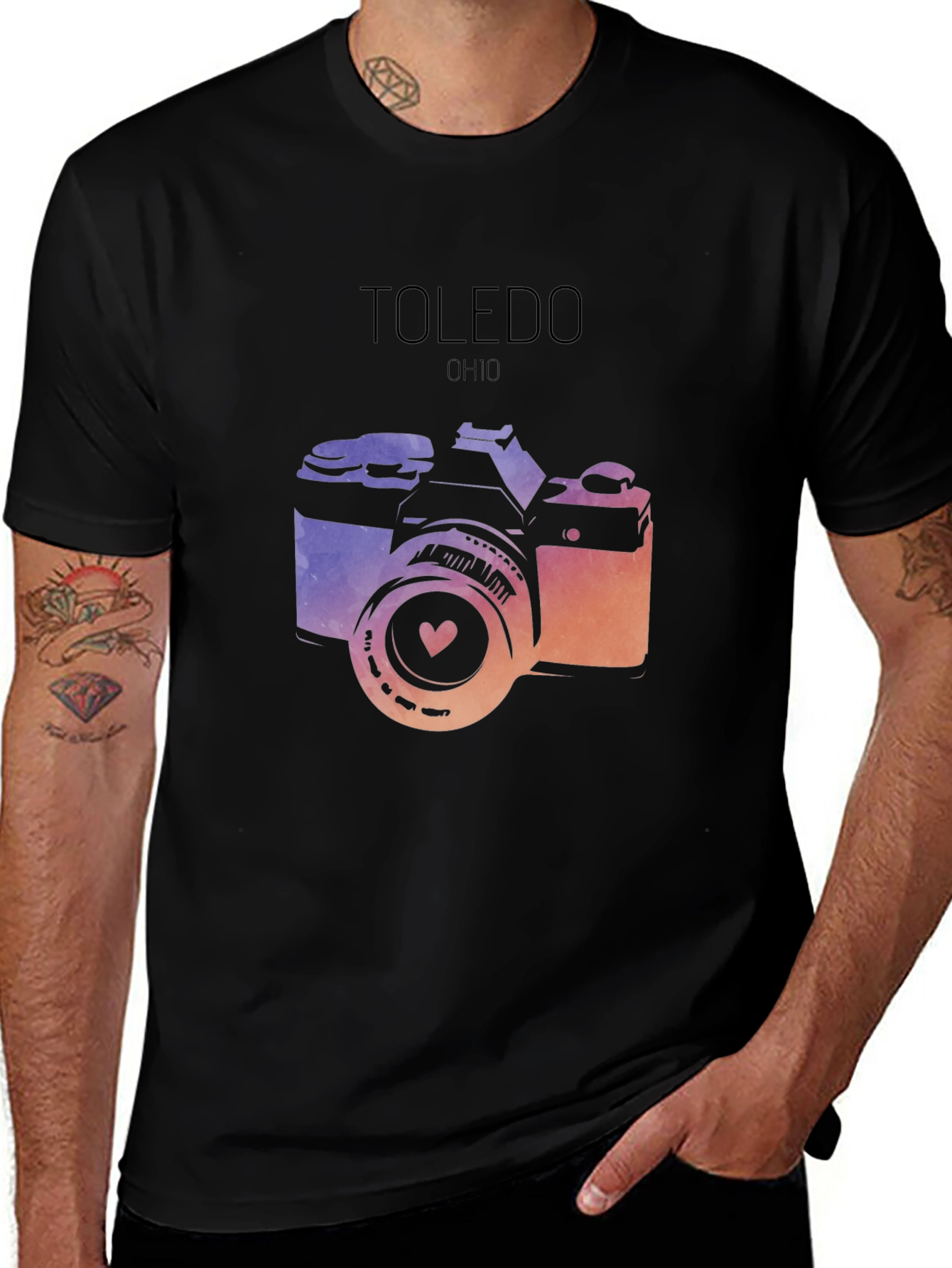 Toledo Ohio Camera Graphic T-Shirt